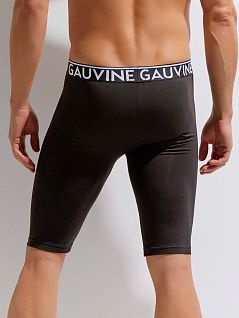 Комфортные боксеры на широкой резинке черного цвета GAUVINE RTGAU3016-01